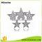 Beautiful design custom star zinc alloy antique silver star metal pin badges