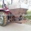 Agricultural tractor mounted broadcast sower