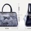 HOT Selling PU Leather Lady Shopping Nylon Bag Fur Fashion Handbag 2013 Factory Directly