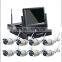 Wirelss h.264 4ch dvr combo cctv camera kit with 720p cameras