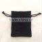 Embossed logo fashion jelwelry pouch custom linen