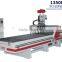 Woodworking 6KW HSD spindle cnc router with exchangeable working table 1350 size