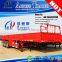 Juyuan special vehicle side panel stake bulk cargo transport truck trailer high side wall 3 axles trailer with landing gear