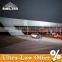 Giant flat roof marquee for car show event