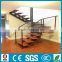 U shape precast residential staircase , wood stairs ---YUDI