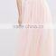 High Fitted Waist Ladies Full Prom Blush Flare Long Skirt