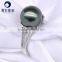 Natural Sea Water Tahitian Vintage Pearl Engagement Rings