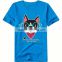 custom logo design t shirt lovely animals cat pattern men fancy t shirt promotion t shirt with high quality