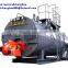 Horizontal gas fired conducting oil boiler