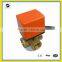 24V AC/DC AC220V 3 way 220V electric brass ball valve BSPP for Fan coil units
