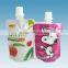 Stand Up Beverage Packaging Foil Pouch with Spout For Packing Liquid
