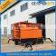 high level telescopic cylinder hydraulic mobile scissor construction lift