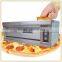 Pizza baking oven 1 deck 3 trays Digital Control Gas pizza bread baking machine