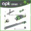 OPK Top Hanger Glass Sliding Roller with Soft Close Damper Slow Motion