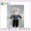 Einstein Stuffed soft plush doll toy with gray clothes