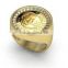 High Quality Golden Logo coin ring