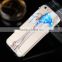 Bling Diamond Bridal Veil Girl Clear Crystals Hard Back TPU mobile Phone Case For Apple iPhone 5 5S