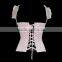 2015 Sexy Steel Boned Overbust Corset and bustiersTight Lacing Waist Trainer