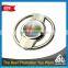 Low MOQ own design lightweight metal key chain rings with logo branding