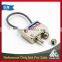 Promotion gift metal cable lock zamac engraved logo keychain