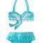 2016 fashionalbe children swimwear for girls,2 piece bandeau child bikini