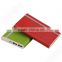 top quality beautiful wallet style dual usb outputs leather 12000mah ultra thin power bank