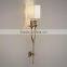 mass production hot sale america style S shape metal wall lamp for indoor