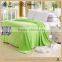 Plain flannel cheap 100% polyester king size spainsh fleece borrego blanket