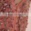 2015 Sexy Beautiful Design Sleeveless Shiny Embroidery Crystal Beads Sexy Transparent Back Fashion Pink Abiye
