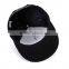 2015 New Design 3D embroidery black custom snapback