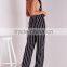 Sexy Backless Strip Deep V High Quality Fashional Women Jumpsuit
