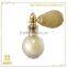 New product golden party style cosmetic glass powder container