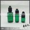 HD Plastic Dropper Bottle With Child Proof Cap Dark Green Color Bottle Ejuice Plastic Bottle