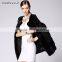 factory sale black mink coat with kara coat