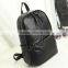 Custom Black PU Leather bolsa feminina 2016 Backpack for girls