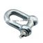 galvanized European tye D shackle,cable shackle price