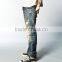 Japanese selvedge denim man jeans pant damaged jeans(LOTN017)