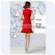 Wholesale Trendy smart Women flouncing dress design high quality slim ladies