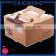 Promotional Kraft paper cake packaging box with handle