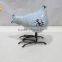 Ceramic white glossy standing cock