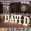 outdoor party prop stage vintage marquee letter light