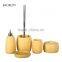 Elegant design quality marble bathroom accessory set
