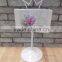 Promotional metal restaurant menu holder menu board/ display holder stand