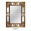 Fancy Gold leaf polyresin wall mirror on sale