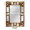 Fancy Gold Leaf Polyresin Wall Mirror on Sale