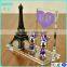 Office high grade round crystal pen holder gifts with custom engraved card holder