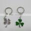 3 and 4 leaf clover keychain /keyring