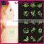 Wholesale Custom Fluorescence tattoo sticker Bar Temporary tattoo sticker