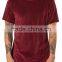 2016 new design for man velour t-shirts design wholesale red short sleeves velour man t shirts