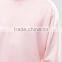 Custom Long Sleeve Dropped Shoulders Crew Neck Without Hood Pink Men's 100% Cotton Casual Oversized Fitted Sweatshirt